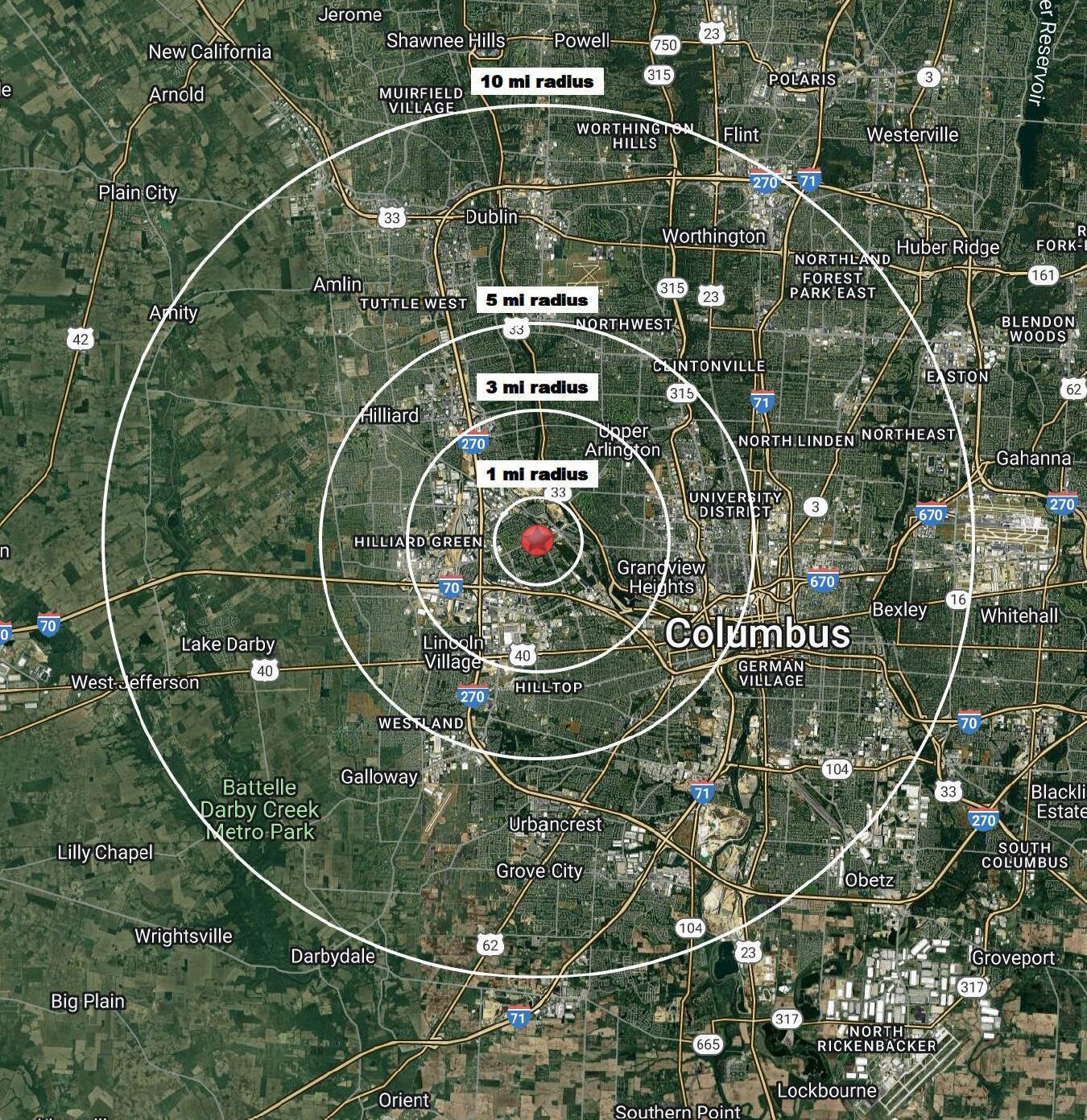 3657 Trabue Road Columbus, OH 43228 - Photo 68 of 73 Demo Rings Map