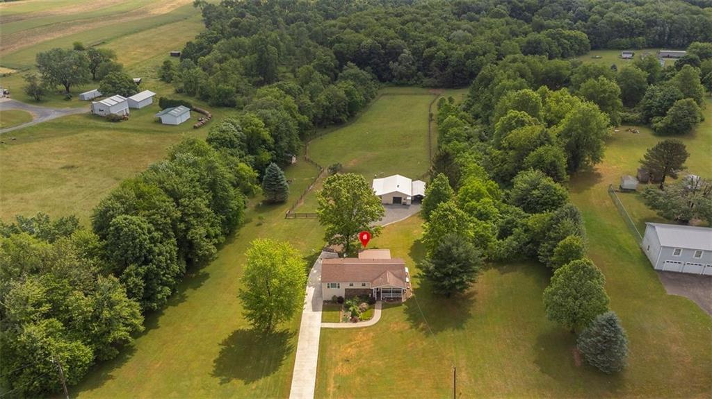 1201 Prospect Road Evans City, PA 16033 - Photo 35 of 45 a aerial view of a house with a yard