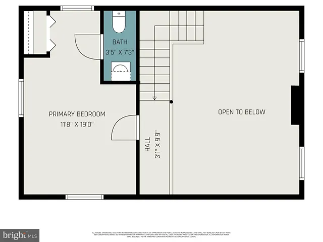 a view of a hallway with wooden floor and a large window