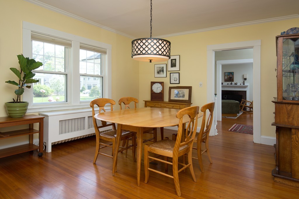 7 Homestead Road Wellesley, MA 02482 - Photo 4 of 10 a view of a dining room with furniture window and wooden floor