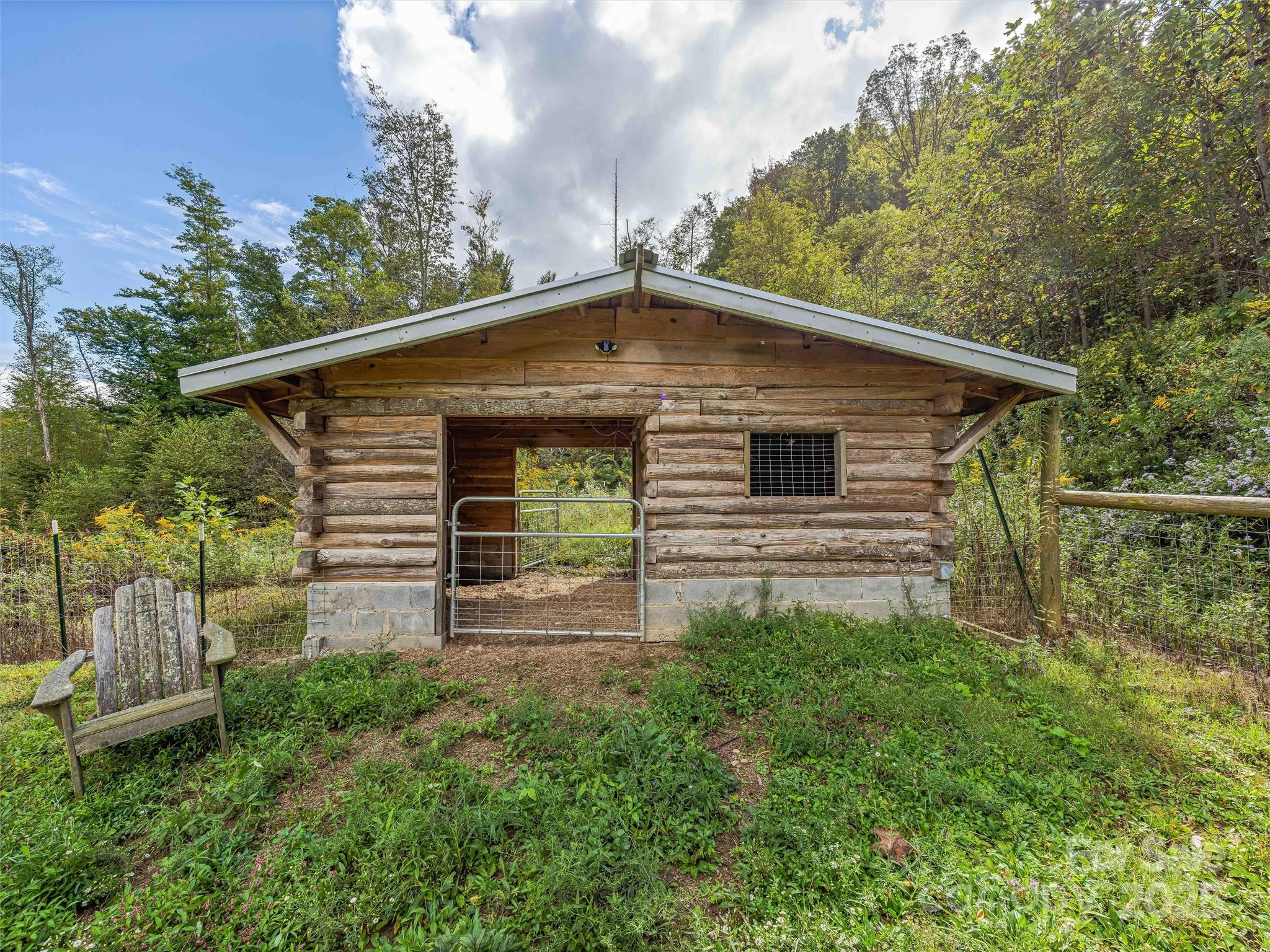 945 Roaring Fork Road Hot Springs, NC 28743 - Photo 35 of 48 a backyard of a house with lots of green space