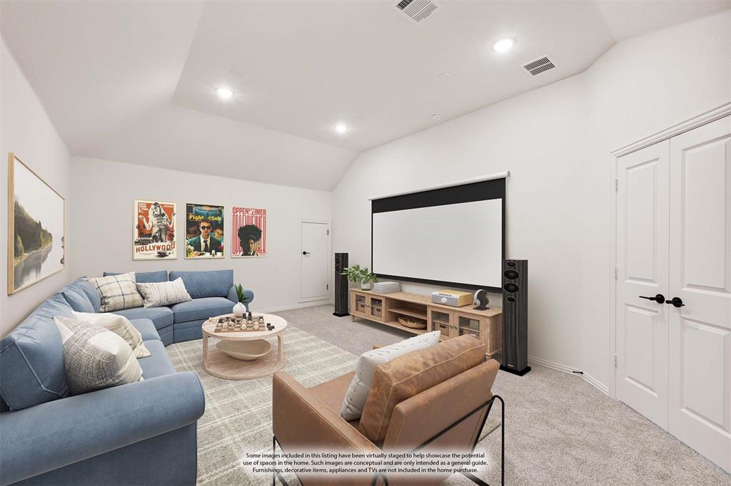 2824 Spg Vly Way Anna, TX 75409 - Photo 33 of 40 a living room with furniture and a flat screen tv
