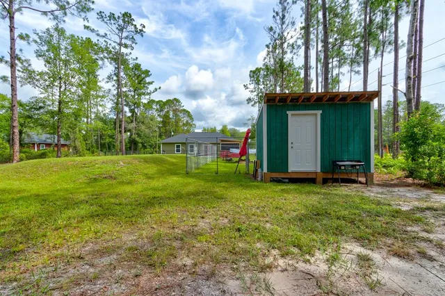 a view of a green field