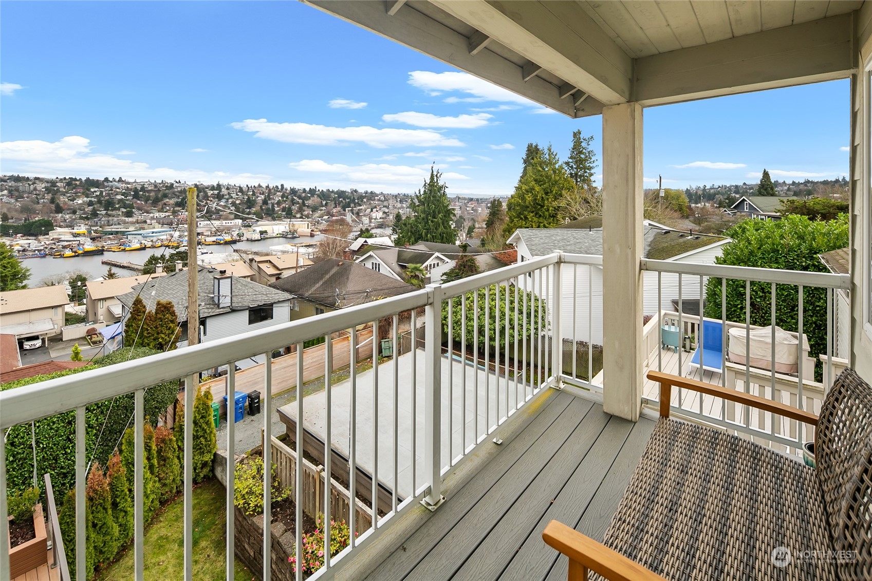 1020 West Ruffner Street Seattle, WA 98119 - Photo 11 of 39 a view of a balcony with wooden floor