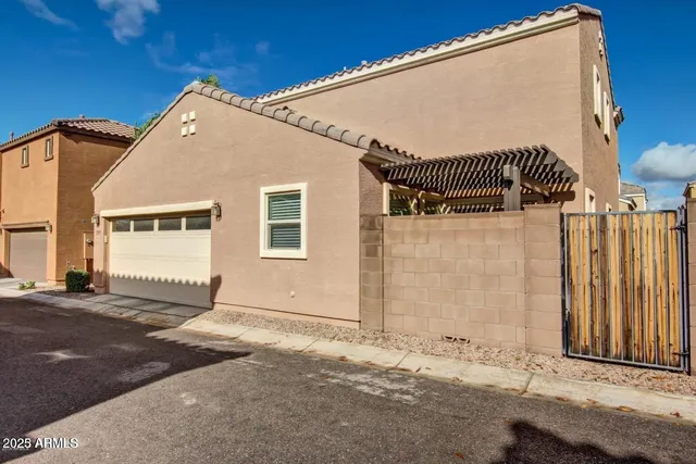 a front view of a house