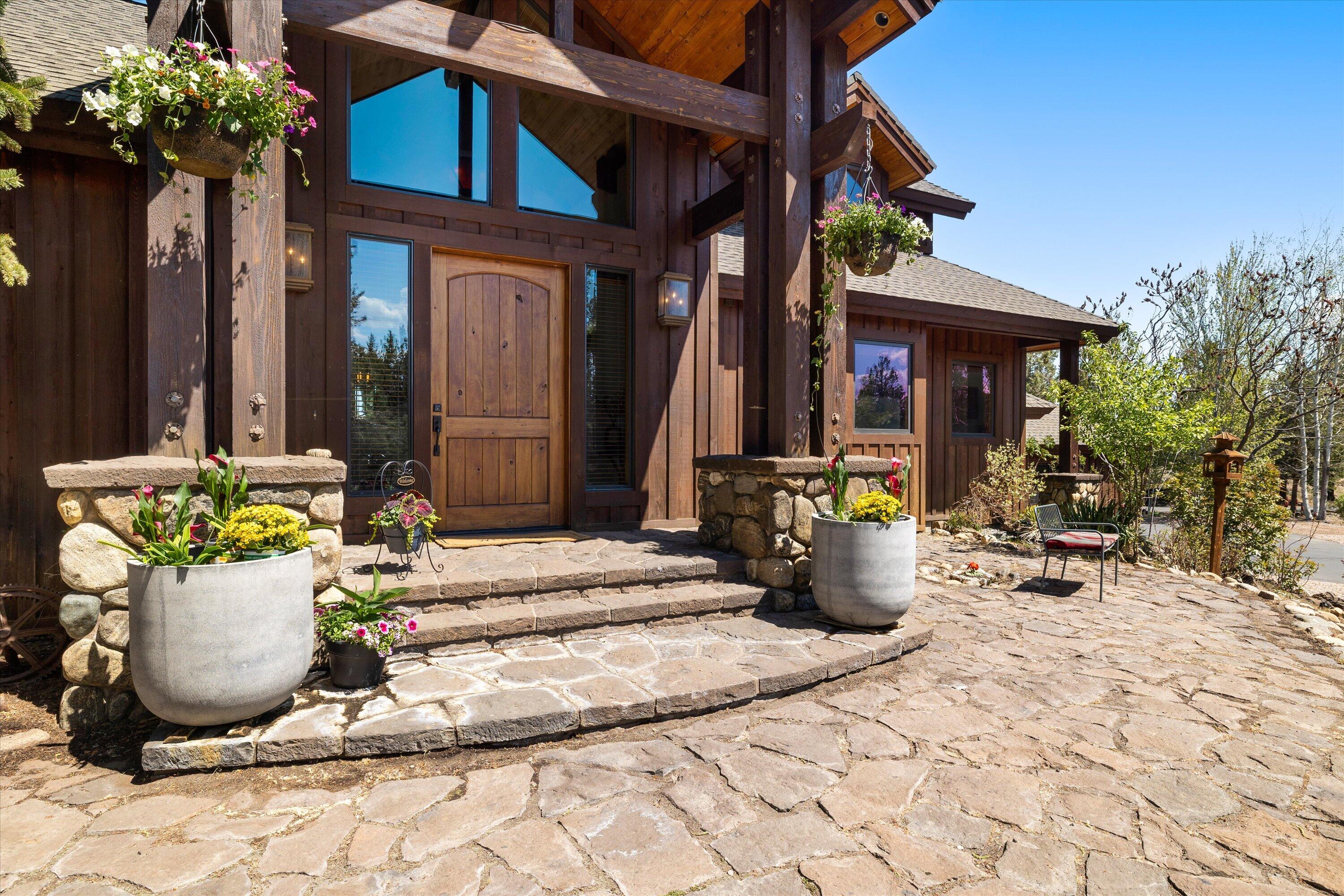 64155 Hunnell Road Bend, OR 97703 - Photo 5 of 96 Beautiful stone paver walkway.