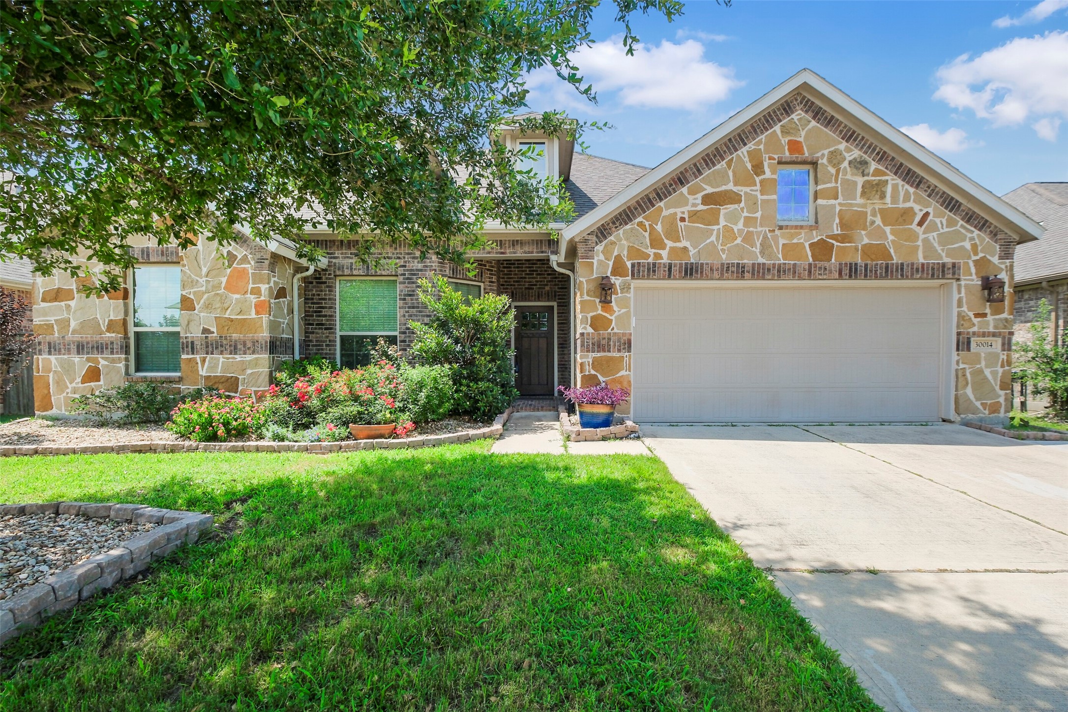30014 Valley Terrace Drive Fulshear, TX 77406 - Photo 1 of 36 Beautiful 2017 built home with a pool/spa and gameroom up. There is a double wide driveway, 2 car attached garage and auto garage door opener.