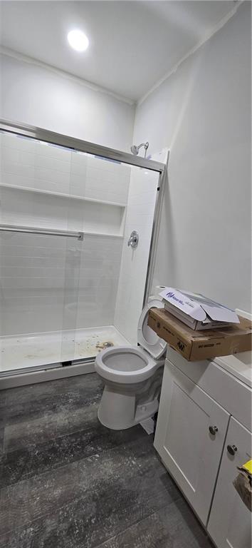 4757 Rdg Vly Drive Gainesville, GA 30504 - Photo 31 of 35 a bathroom with a toilet and a shower