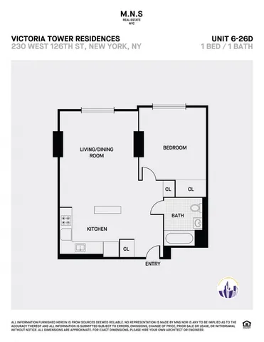 $3,159 | 230 West 126th Street, Unit 26D | Harlem