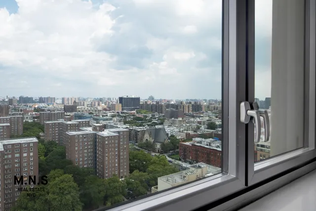 a view of a lake from a window
