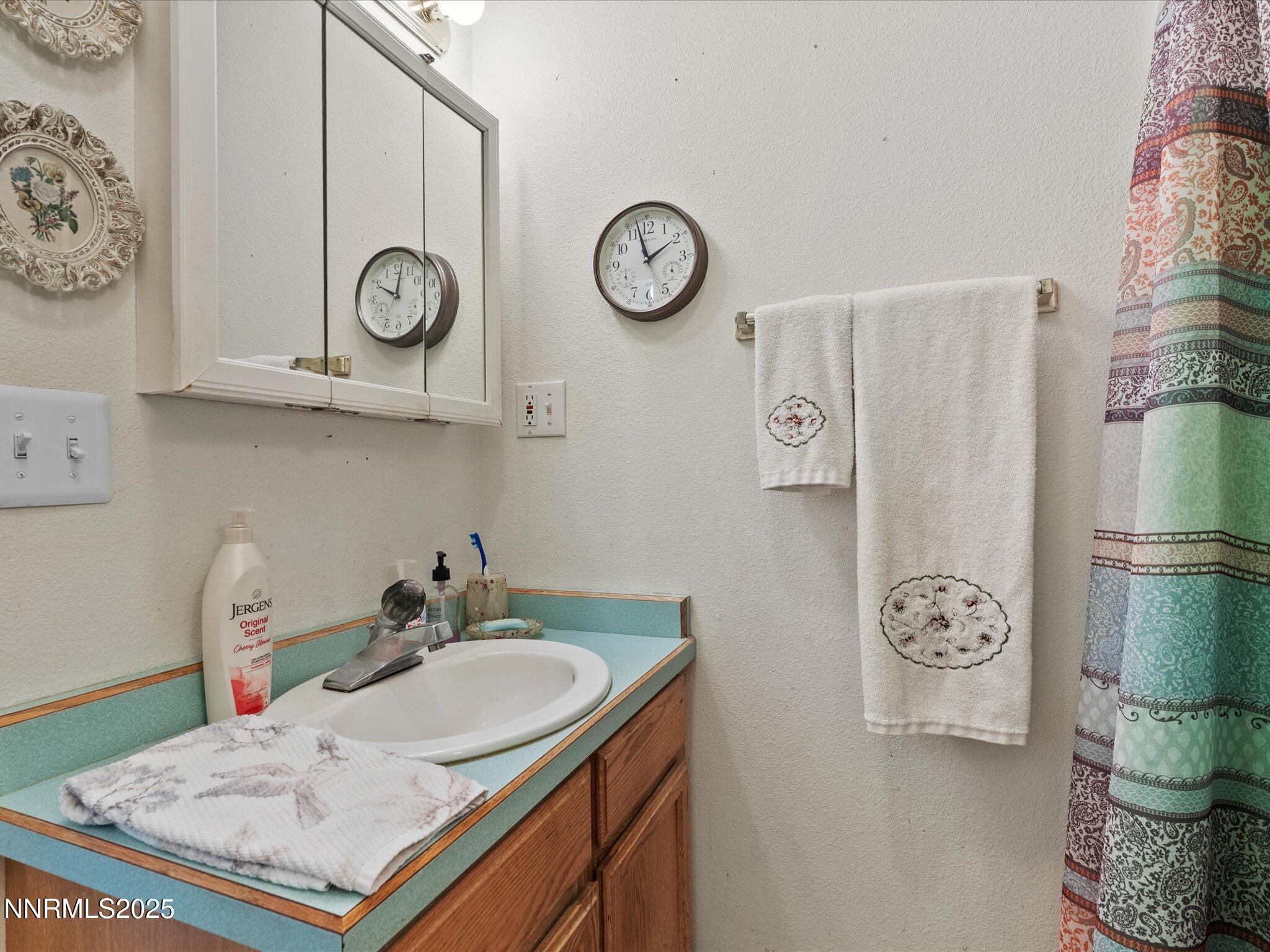 215 Hunter Park Way Fallon, NV 89406 - Photo 30 of 57 a bathroom with a sink and a mirror