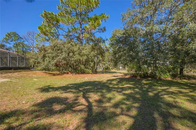 a view of yard with green space