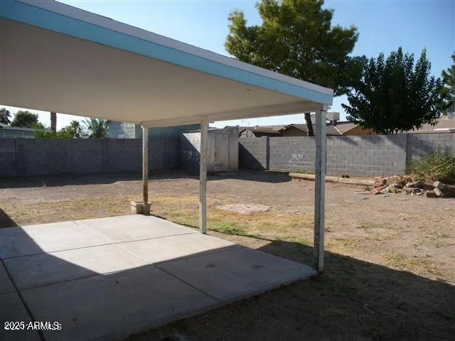 a outdoor space with garden view