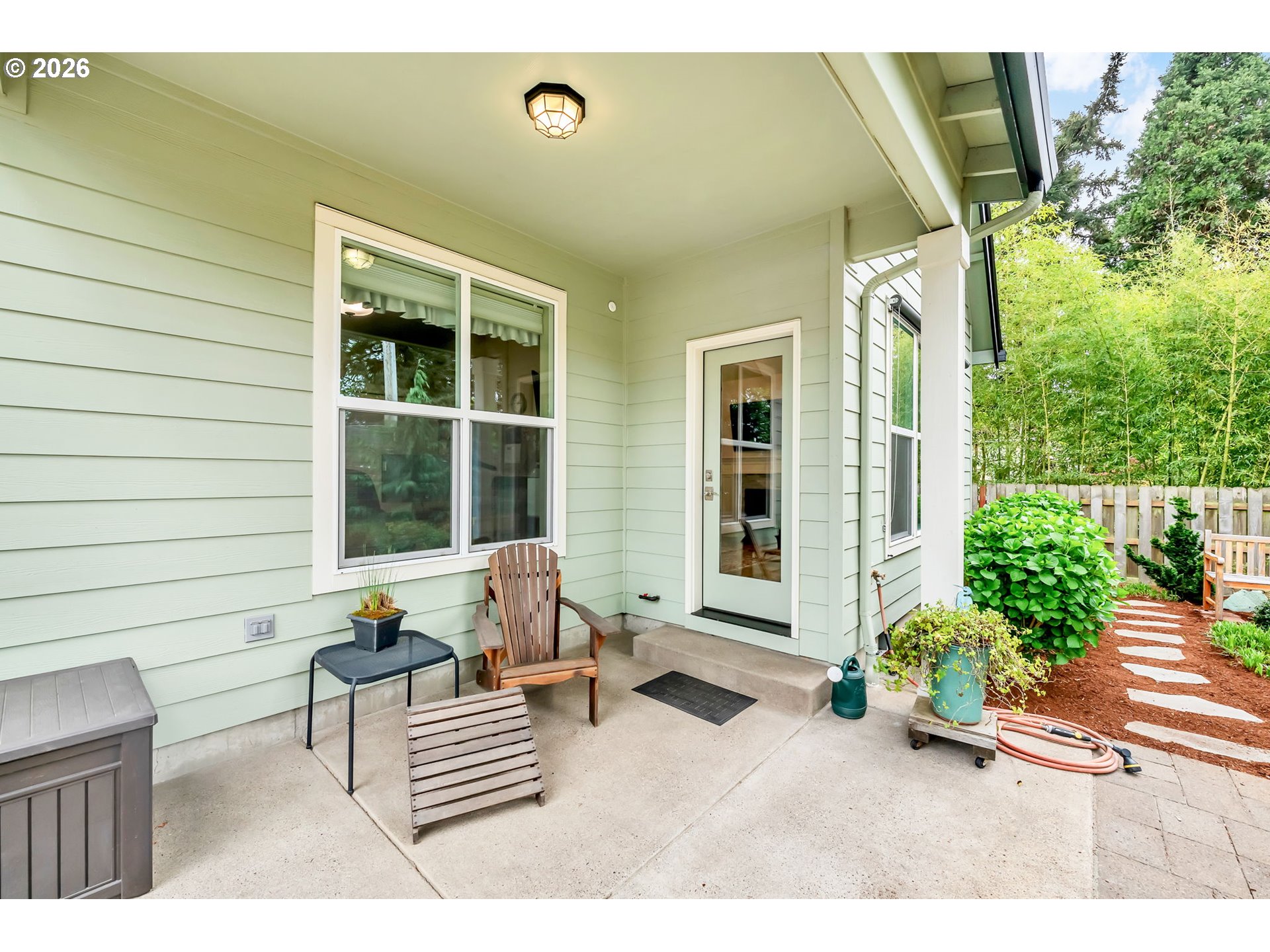 444 Emily Lane Eugene, OR 97404 - Photo 39 of 47 a building outdoor space with patio furniture and potted plants