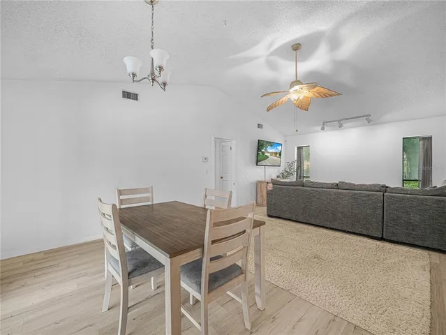 a view of a dining room and a furniture
