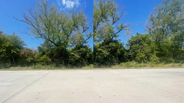 a view of a yard with an outdoor space