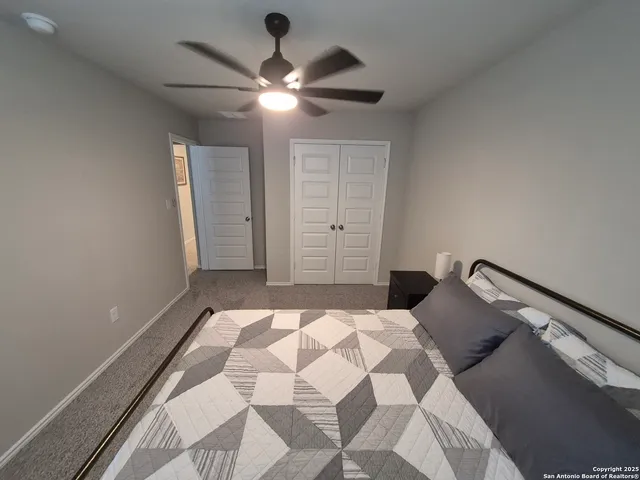 a view of snow covered with trees