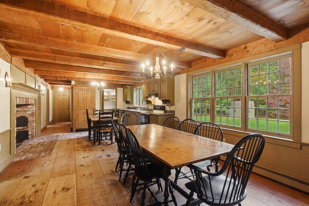 88 Bullard Road Princeton, MA 01541 - Photo 9 of 41 a view of a dining room with furniture window and outside view