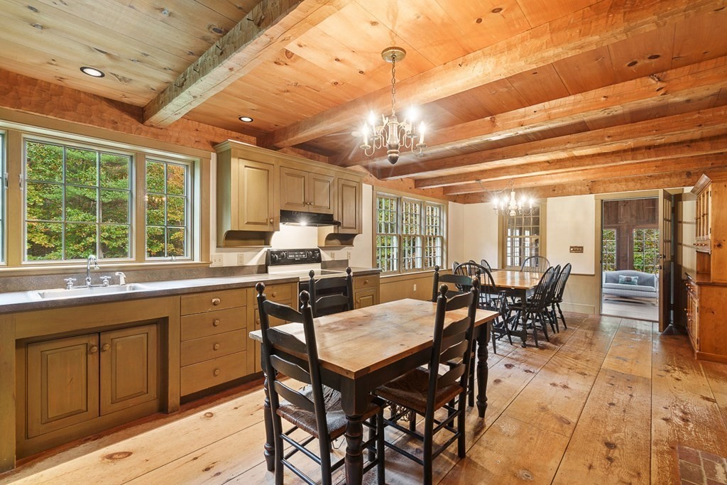 88 Bullard Road Princeton, MA 01541 - Photo 10 of 41 a view of a dining room with furniture window and outside view