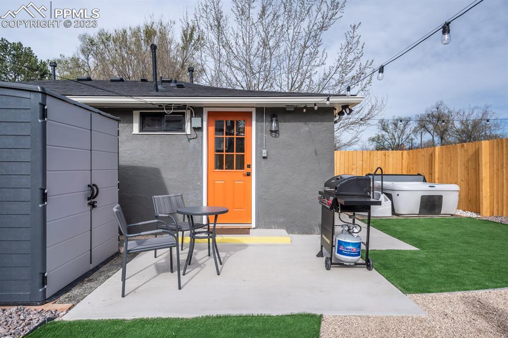 627 Alexander Road Colorado Springs, CO 80909 - Photo 17 of 40 a view of outdoor space yard deck and patio