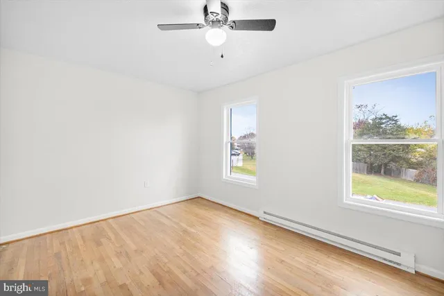 wooden floor in an empty room