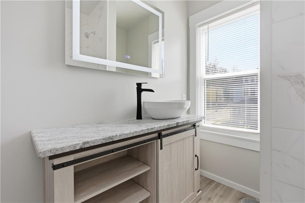 715 5th Street New Brighton, PA 15066 - Photo 22 of 30 a view of a kitchen sink cabinets and a window