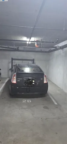 a room with a lot of water and a table in it