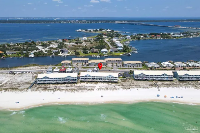 an aerial view of a city