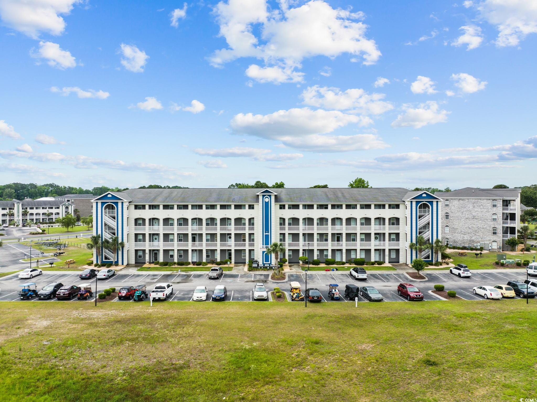 Drone / aerial view of apartment complex