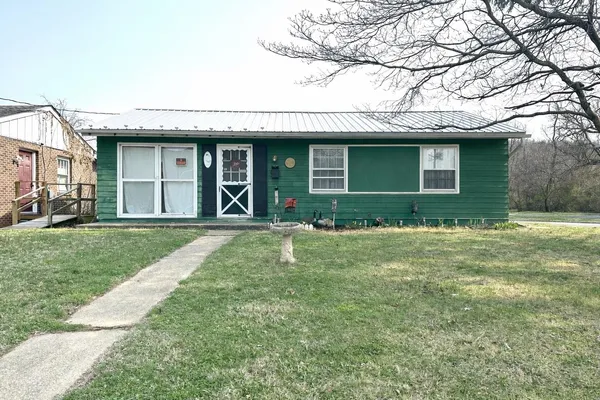 a house view with a garden space
