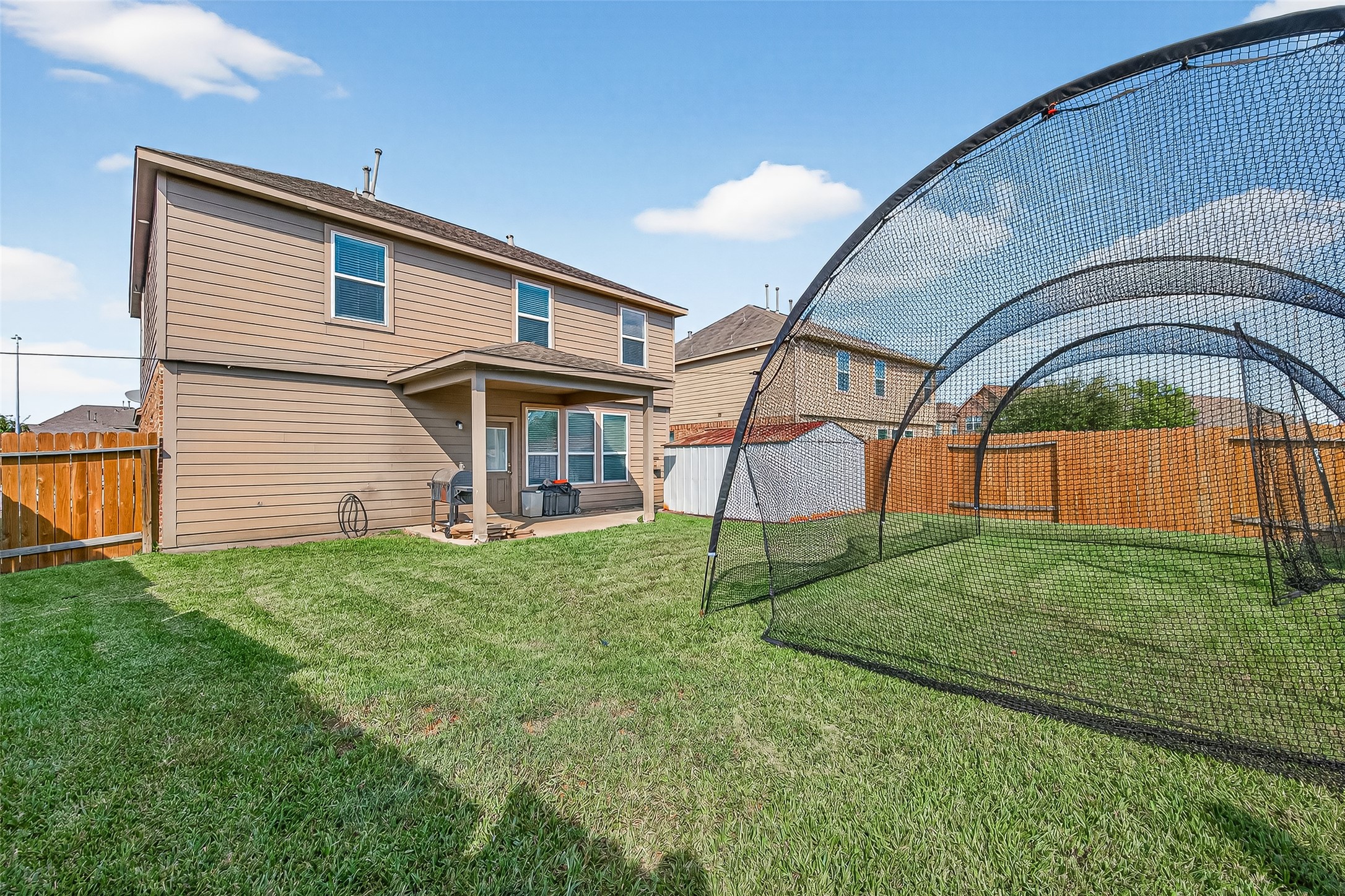 2611 Cottage Step Trail Fresno, TX 77545 - Photo 45 of 48 a view of backyard with deck and garden