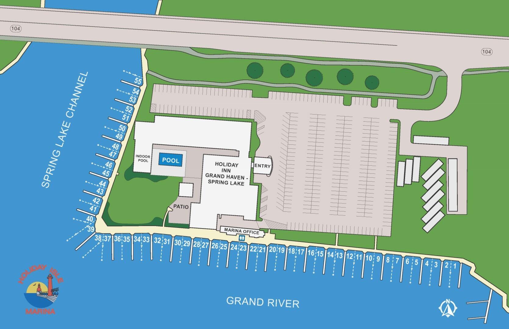 0 West Savidge Street, Unit 29 Spring Lake, MI 49456 - Photo 10 of 10 Holiday Isle Marina Map