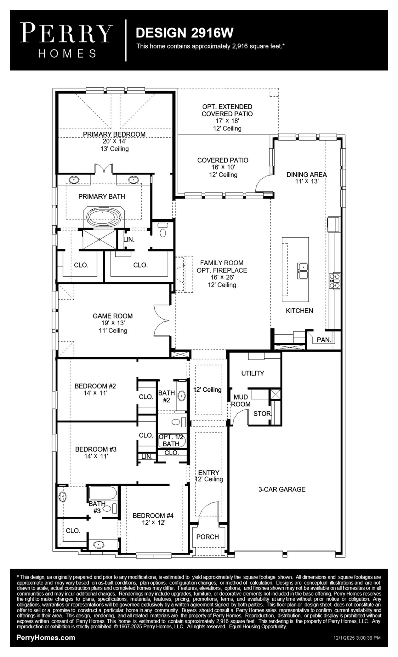 8602 Burdekin Road Magnolia, TX 77354 - Photo 50 of 50 Builder Floor-plan - SQFT 2916
