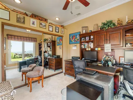 a bed room with a bed and window