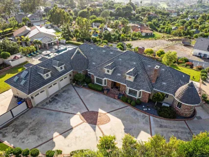 a front view of a house