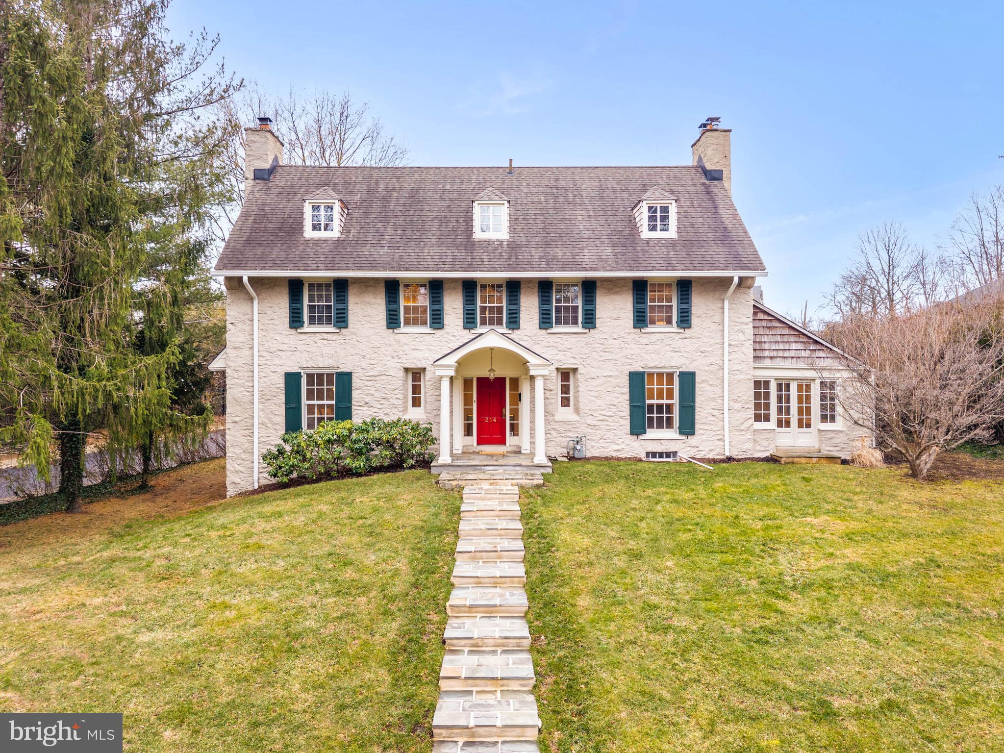 214 Roberts Road Ardmore, PA 19003 - Photo 1 of 1 a front view of a house with a yard