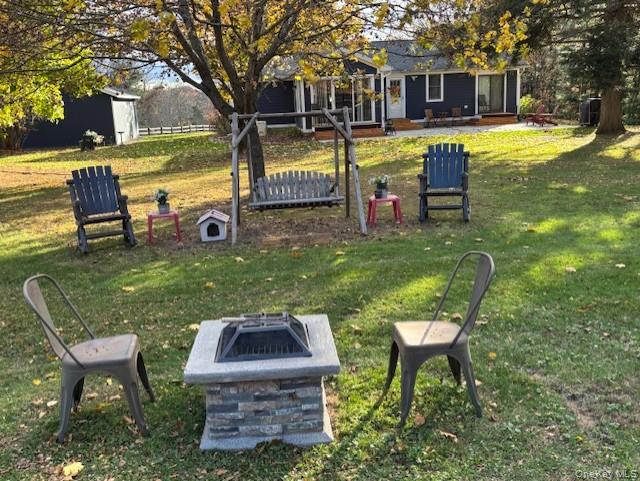 71 Frost Road Rhinebeck, NY 12572 - Photo 12 of 32 Level yard with firepit