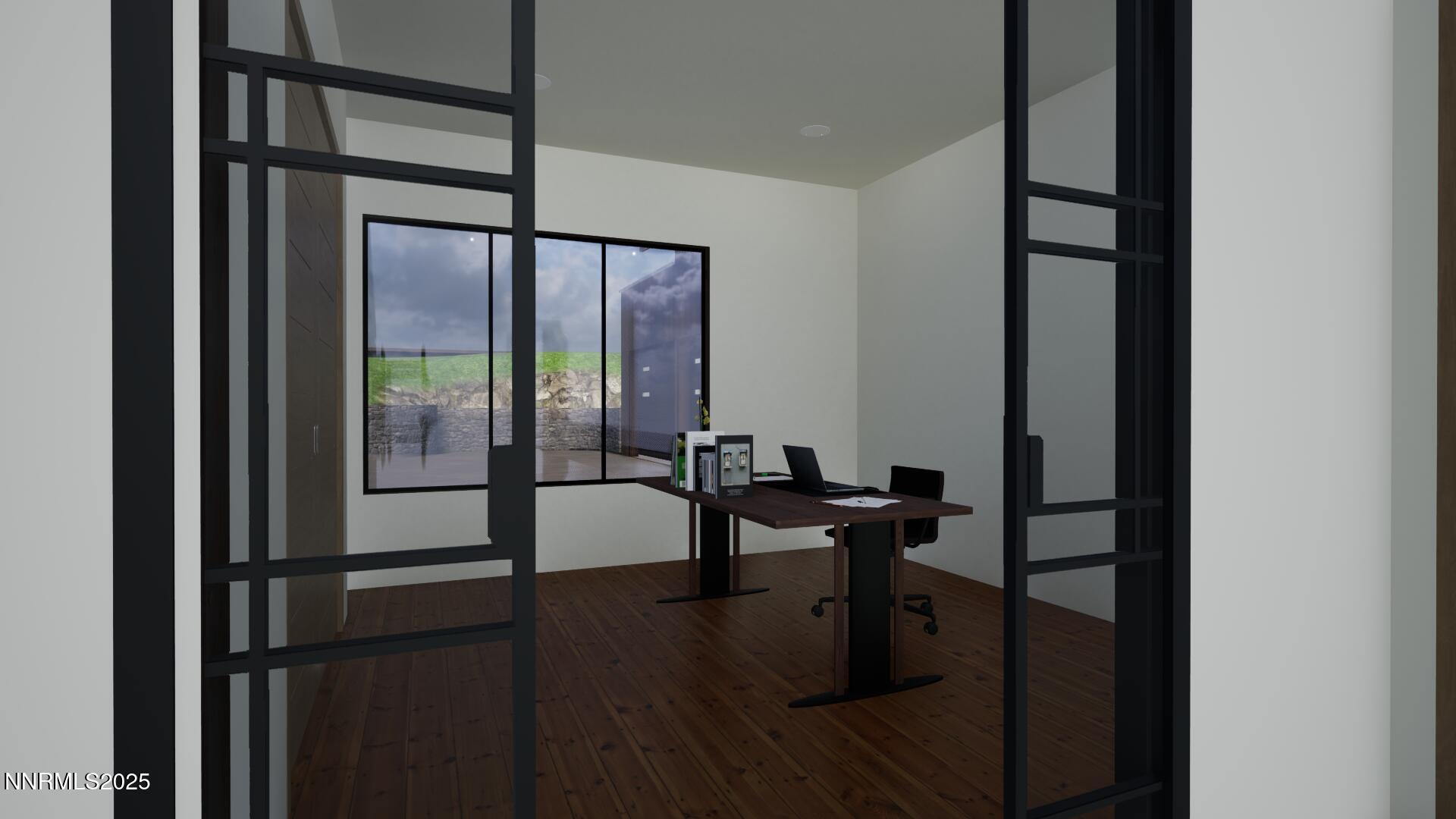 2395 Eagle Bend Trail Reno, NV 89523 - Photo 17 of 24 a view of a hallway with couches and dining table with wooden floor
