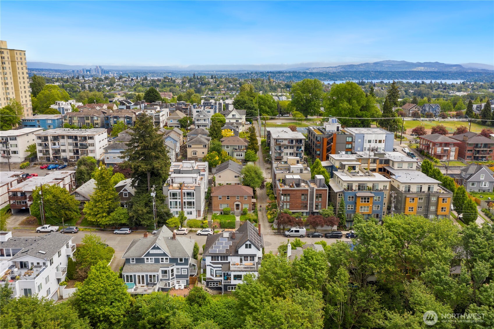 1745 12th Avenue South, Unit 1 4 Seattle, WA 98144 - Photo 3 of 39 an aerial view of multiple house