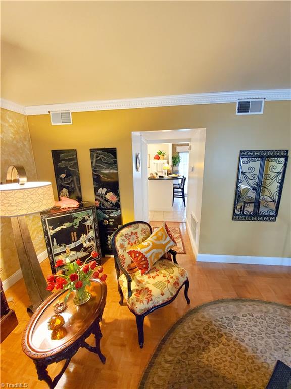 5711 Bramblegate Road, Unit M Greensboro, NC 27409 - Photo 4 of 15 Living Room going into Kitchen