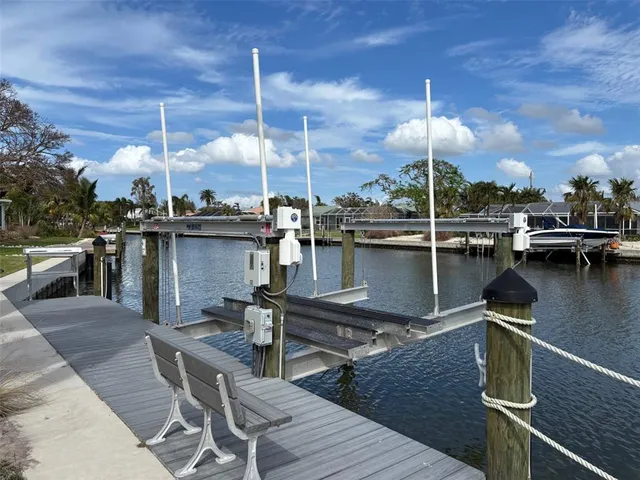 a view of a patio with chairs