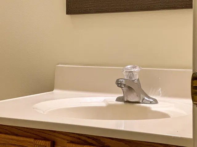 a bathroom with a sink