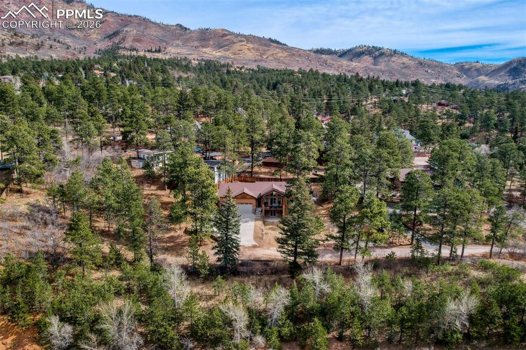 4519 Edwards Place Cascade, CO 80809 - Photo 2 of 47 View from above of property featuring a mountainous background