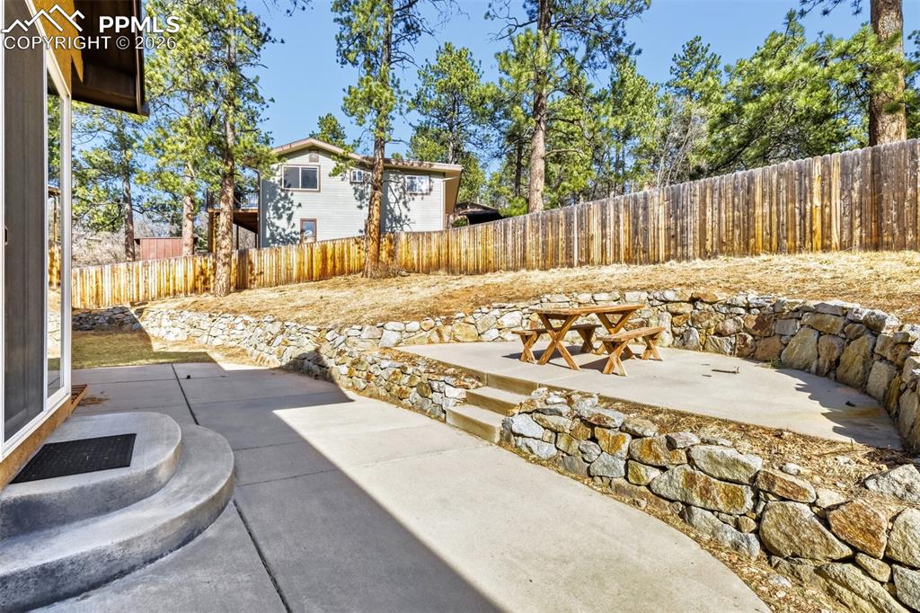 4519 Edwards Place Cascade, CO 80809 - Photo 37 of 47 Fenced backyard featuring a patio