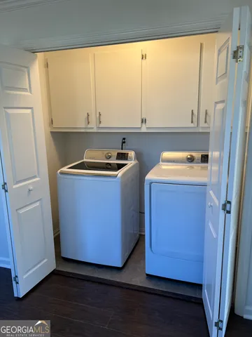 a room with storage and utility