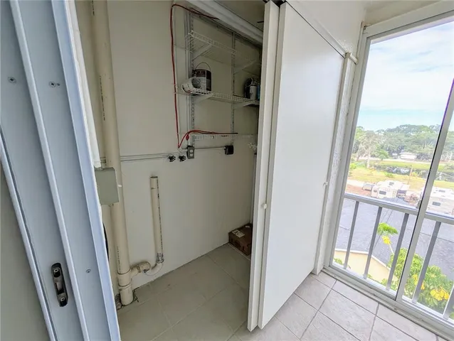 a view of an front door