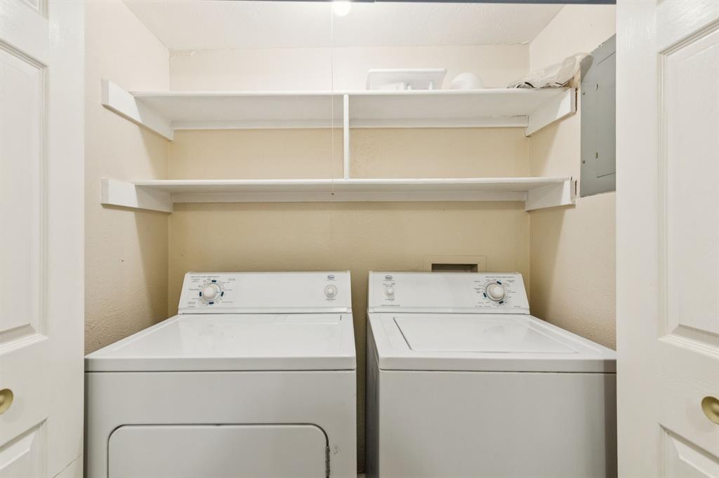 4569 North O'Connor Road, Unit 1320 Irving, TX 75062 - Photo 17 of 24 a utility room with dryer and washer