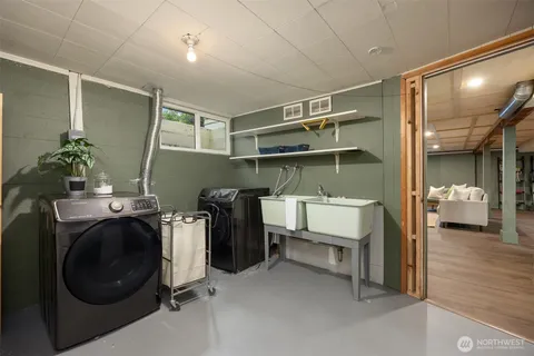 a view of a storage & utility room