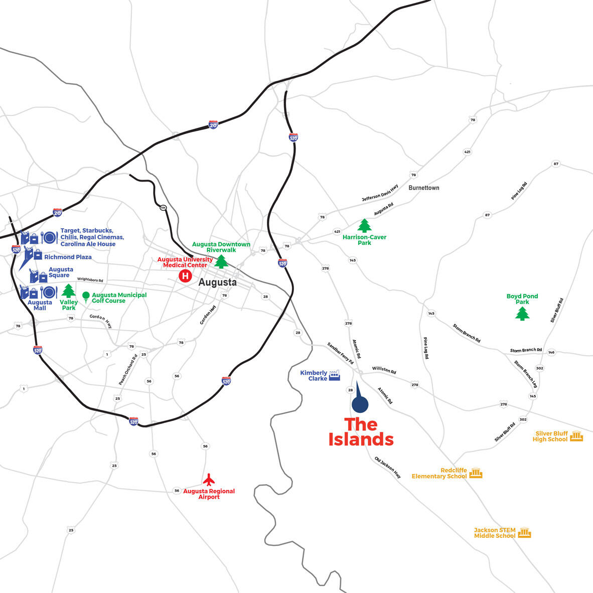 6125 Dead Riv Run Beech Island, SC 29842 - Photo 5 of 39 The_Islands_POR_Map_091621 (1)