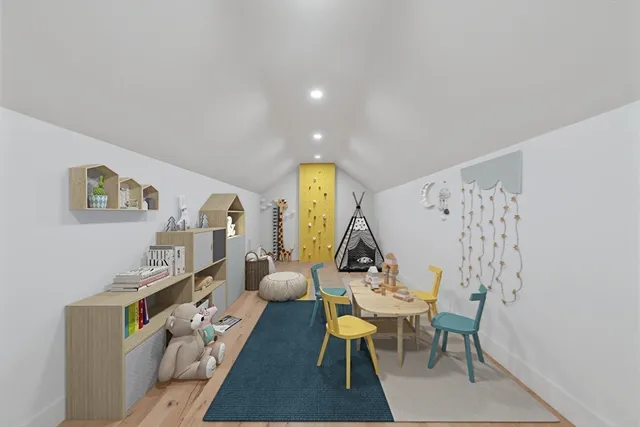 an aerial view of a house with yard swimming pool and outdoor seating